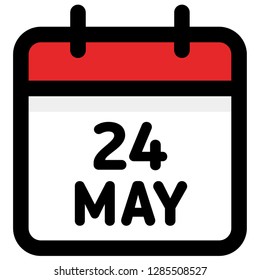 24. May - Calendar Icon - Vector Illustration - Vector