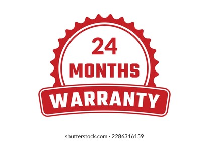 24 months warranty Rubber Stamp