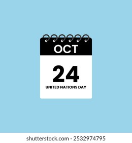 24 de outubro de 2012 "United Nations Day Calender Vetor" .