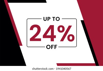 Up to 24% off banner, Upto 24% off, Discount offer, Banner Add, Special Offer add
