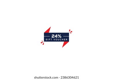 24% off Discount voucher design coupon code design gift voucher design promo design sale promotion