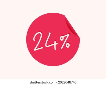 24% pegatina, 24% imagen