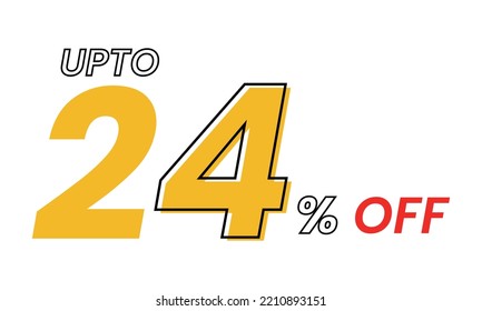 up to 24 percent Vector Template, upto 24 percent off offer template vector