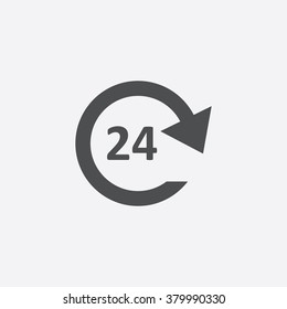 24 service Icon Vector