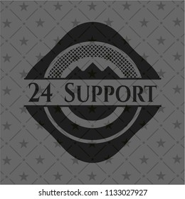 24 Support dark emblem. Retro