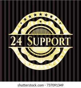 24 Support gold emblem