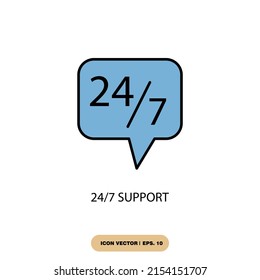 24 support icons  symbol vector elements for infographic web