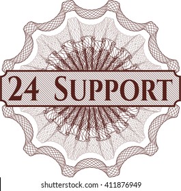24 Support rosette