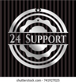 24 Support silvery emblem