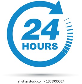 24 vierundzwanzig Stunden Uhr