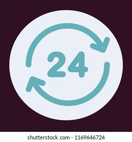 24 vector icon