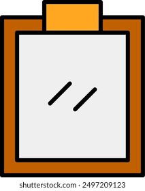 240 - Clipboard Line Filled Vector Icon Design