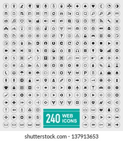 240 iconos web