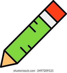 241 - Pencil Line Filled Vector Icon Design