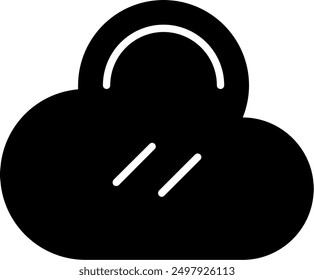 244 - Cloud Line Vector Icon Design