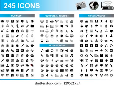 245 Icons Set