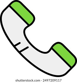 246 - Phone Line Filled Vector Icon Design