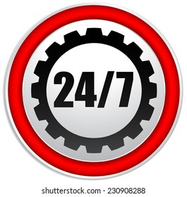 24/7 badge for repair or manufacturing