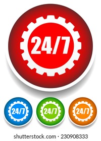 24/7 badge for repair or manufacturing