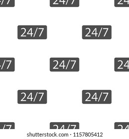 24/7 icon illustration vector, for web and mobile design seamless pattern