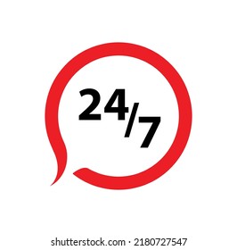 icono 247 sobre fondo blanco