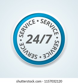 24/7 Service button illustration