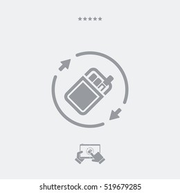 24/7 service - Cigarettes vending machine - Vector web icon