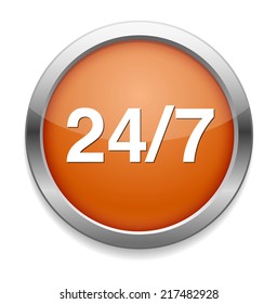 24/7 service icon
