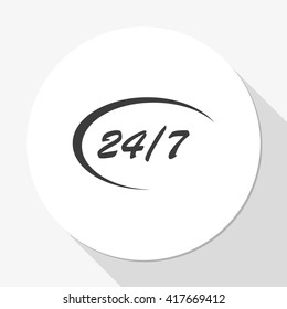 24/7 service icon.
