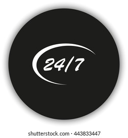 24/7 service icon.