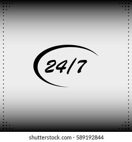 24/7 service icon.