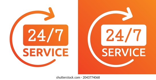 247 ilustración vectorial de icono de servicio.
