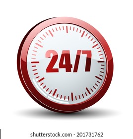 24/7 time button