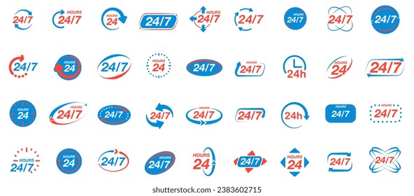 247 vector icons. Simple illustration set of 247 elements web design