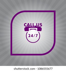 24/7 vector icons. work Hard. call center. call us