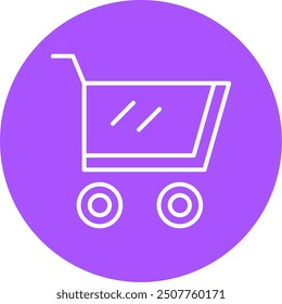 248 - Cart Line Multi Circle Vector Icon Design