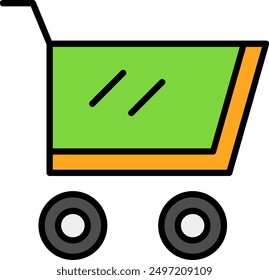 248 - Cart Line Vector Icon Design