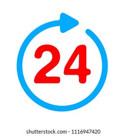 24h Call center - help icon, technical support icon, computer service support, tech support concept