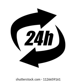 24h Call Center - Help Icon, Technical Support Icon, Computer Service Support, Tech Support Concept