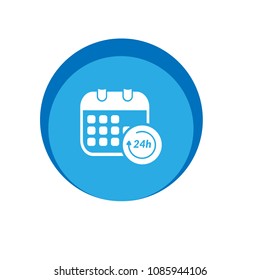 24h icon vector illustration