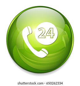24h phone icon
