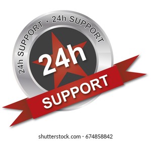24h support banner