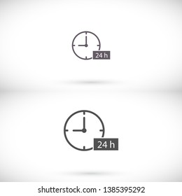 24h support icon . Lorem Ipsum Illustration design
