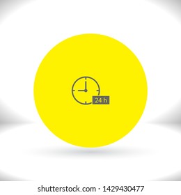 24h support icon . Lorem Ipsum Illustration design