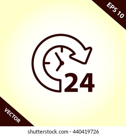 24h support line icon