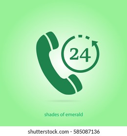 24h vector icon