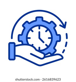 24-Hour Service Icon Element For Design