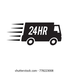 24hr Delivery Van Icon