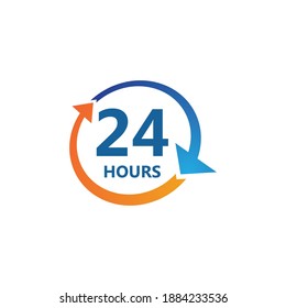 24hr Logo Symbol Vector Design Stock Vector (Royalty Free) 1884233536 ...