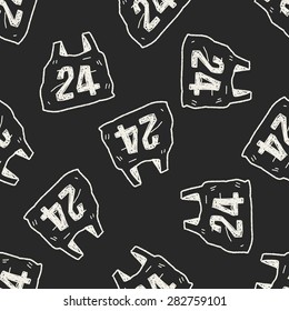 24hr shopping doodle seamless pattern background